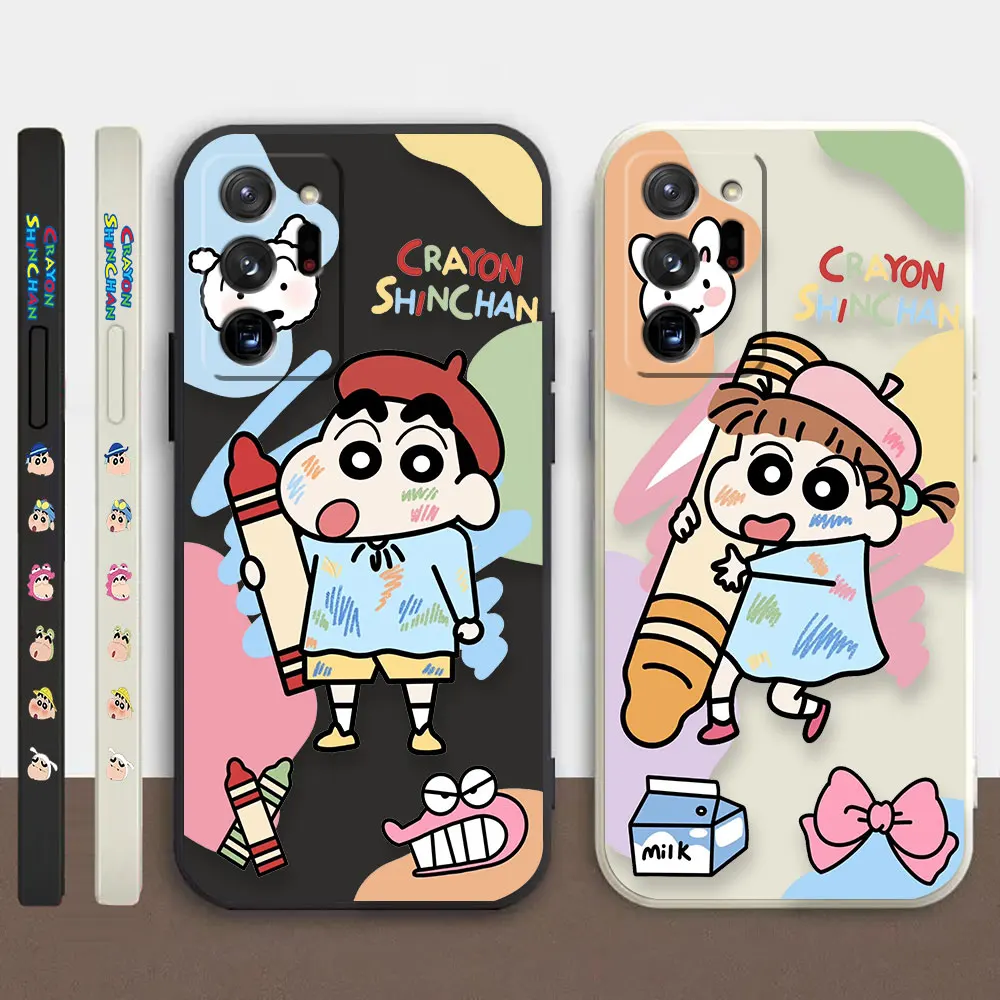 

Cartoon C-Crayon S-Shin-Chan Himawari Case For Samsung A90 A80 A70 A60 A50 A30 A20 A10 Note 20 10 M33 M32 M30 M53 Pro Plus Case