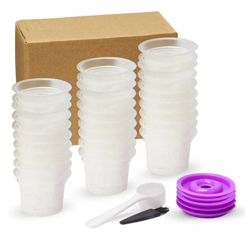 100 Disposable K Cups Filters With 10 Reusable Lids Compatible For Keurig 2.0&1.0 Coffee Maker
100 Disposable K Cups Filters With 10 Reusable Lids Compatible For Keurig 2.0&1.0 Coffee Maker