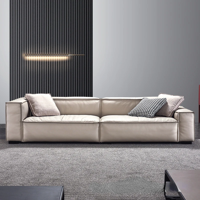 Italian minimalist luxury leather sofa head layer cowhide waterproof modern light luxury straight row living room sofa sofa bed
Italian minimalist luxury leather sofa head layer cowhide waterproof modern light luxury straight row living room sofa sofa bed
