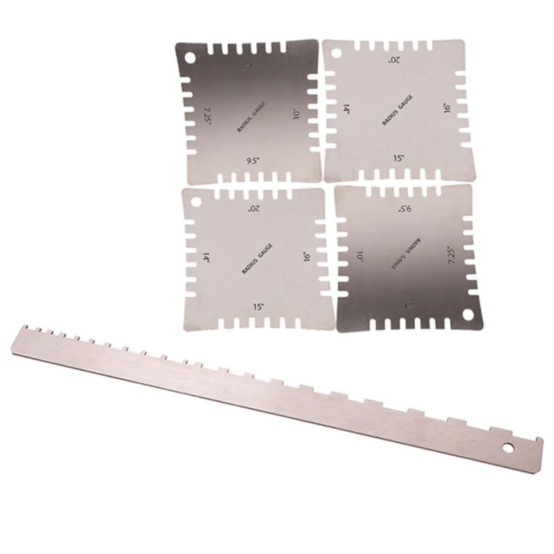 Guitar Neck Notched Straight Edge Luthiers Tool, Radius Gauges Ruler For And Most Of Guitar Fretboard And Frets
Guitar Neck Notched Straight Edge Luthiers Tool, Radius Gauges Ruler For And Most Of Guitar Fretboard And Frets