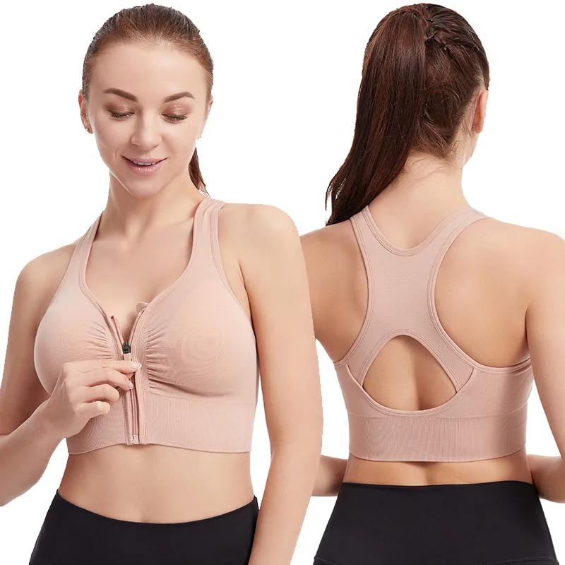 Sports Bra For Women Front Zipper Gym Fitness Shock-proof Bras Yoga Workout Crop Top Female Push Up Wire Free Bralette Underwear
Sports Bra For Women Front Zipper Gym Fitness Shock-proof Bras Yoga Workout Crop Top Female Push Up Wire Free Bralette Underwear