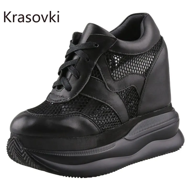 Krasovki 12cm Air Mesh Hollow Chunky Sneakers Genuine Leather Women Breathable Women Platform 2023 Sneakers Summer Casual Shoes
Krasovki 12cm Air Mesh Hollow Chunky Sneakers Genuine Leather Women Breathable Women Platform 2023 Sneakers Summer Casual Shoes