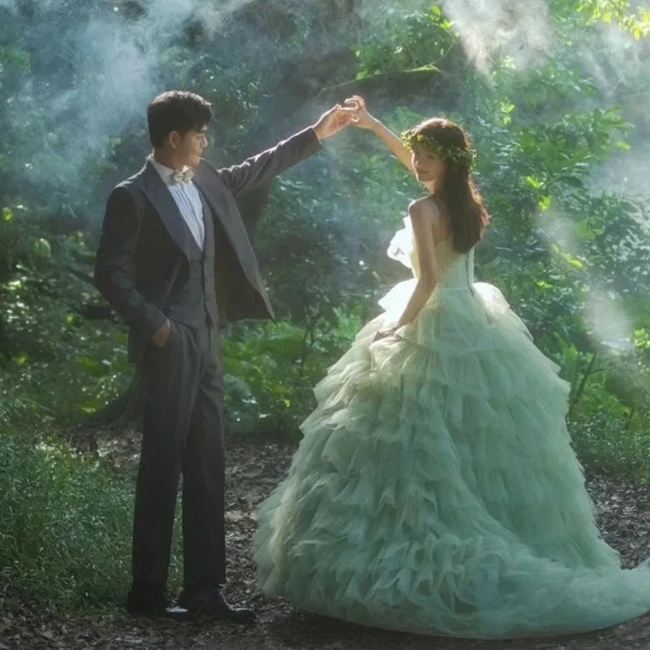 Fairy Tulle Prom Dresses Princess A Line Spaghetti Straps Tiered Tutu Skirt Sweet Formal Wedding Evening Gowns Robe De Mariee
Fairy Tulle Prom Dresses Princess A Line Spaghetti Straps Tiered Tutu Skirt Sweet Formal Wedding Evening Gowns Robe De Mariee