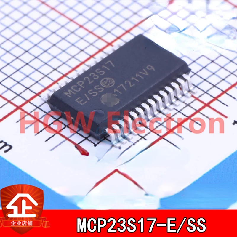 10pcs New and original MCP23S17T-E/SS Screen printing:MCP23S17 SSOP-28 Extender chip MCP23S17T-E/SS SSOP28 MCP23S17
10pcs New and original MCP23S17T-E/SS Screen printing:MCP23S17 SSOP-28 Extender chip MCP23S17T-E/SS SSOP28 MCP23S17