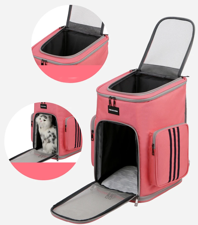 Cat Carrier Bag Pet Dog Handbag Breathable Portable Big Cat Bag Outdoor Travel Transporter Carrying Mesh Sided Backpack 2021 New
Cat Carrier Bag Pet Dog Handbag Breathable Portable Big Cat Bag Outdoor Travel Transporter Carrying Mesh Sided Backpack 2021 New