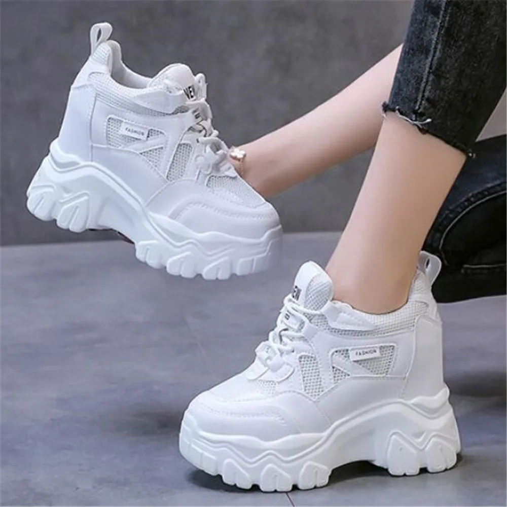 Women Sneakers New 2022 Autumn Mesh Casual Platform Trainers Students White 10CM Heels Wedges Breathable Height Increasing Shoes
Women Sneakers New 2022 Autumn Mesh Casual Platform Trainers Students White 10CM Heels Wedges Breathable Height Increasing Shoes