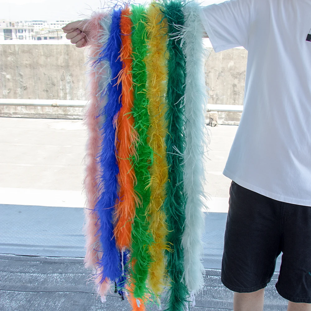 2m Ostrich Feather Boa1 Layer Creative Plumas Scarf Wedding Party Dress Feather Decoration Anti-static Clothing Sewing Fabric
2m Ostrich Feather Boa1 Layer Creative Plumas Scarf Wedding Party Dress Feather Decoration Anti-static Clothing Sewing Fabric
