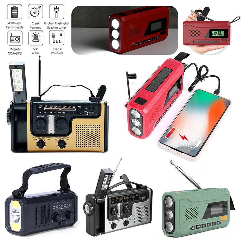 Emergency Radio Solar Hand Crank Radio Portable AM/FM Weather Radio. 2000mAh Charger ,LED Flashlight Torch Power Bank ,SOS Alert
Emergency Radio Solar Hand Crank Radio Portable AM/FM Weather Radio. 2000mAh Charger ,LED Flashlight Torch Power Bank ,SOS Alert