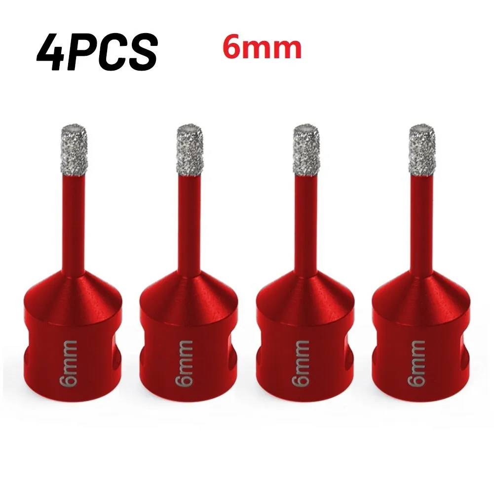 4Pcs 6mm M14 Thread Vacuum Brazed Dry Diamond Core Drill Bits For Porcelain Granite Tile Glass Ceramic Cutting
4Pcs 6mm M14 Thread Vacuum Brazed Dry Diamond Core Drill Bits For Porcelain Granite Tile Glass Ceramic Cutting