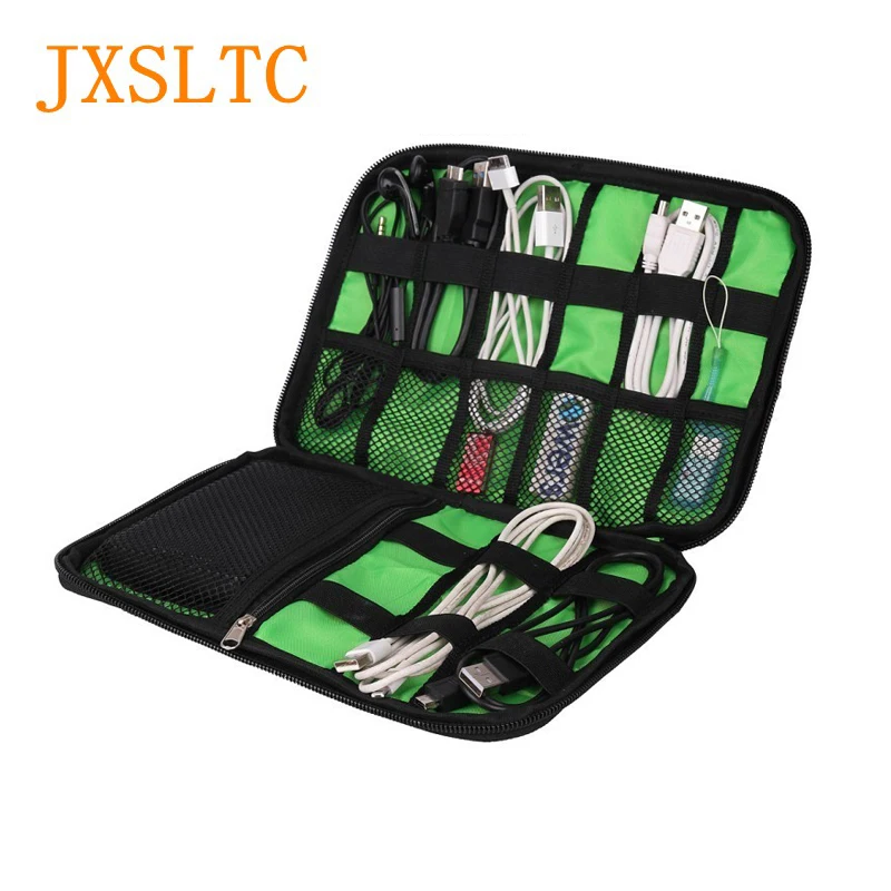 Дорожная сумка JXSLTC Мужская для электронных аксессуаров нейлоновый дорожный