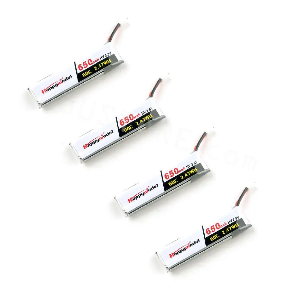 Happymodel 1S 3.8v 650mah 30C Lipo Battery PH2.0 Plug for Moblite7 Moblite 7 FPV Racing Cine Whoop BetaFPV Drone
Happymodel 1S 3.8v 650mah 30C Lipo Battery PH2.0 Plug for Moblite7 Moblite 7 FPV Racing Cine Whoop BetaFPV Drone