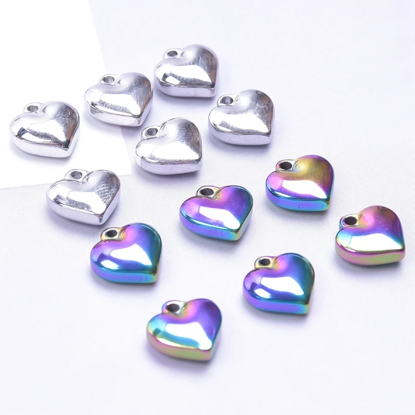 4pcs/lot Sweet Love Heart Pendants Handmade Fashion Necklace Couple Jewelry Lover Gifts Stainless Steel Charm Supplies berloque
4pcs/lot Sweet Love Heart Pendants Handmade Fashion Necklace Couple Jewelry Lover Gifts Stainless Steel Charm Supplies berloque