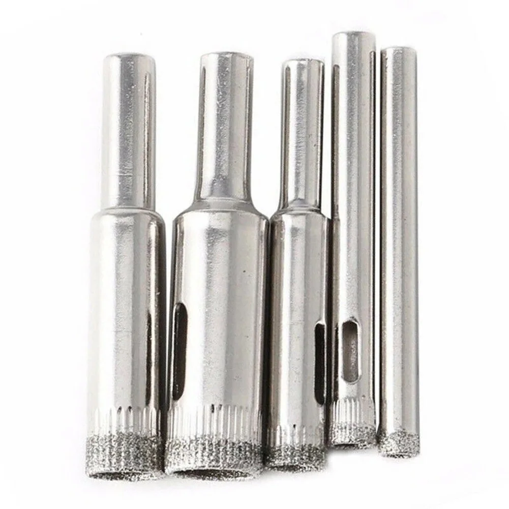 5pcs 5/6/8/10/12mm Diamond Coated Drill Bit Set Tile Marble Glass Ceramic Hole Saw Drilling Bits For Power Tools Home Tools
5pcs 5/6/8/10/12mm Diamond Coated Drill Bit Set Tile Marble Glass Ceramic Hole Saw Drilling Bits For Power Tools Home Tools
