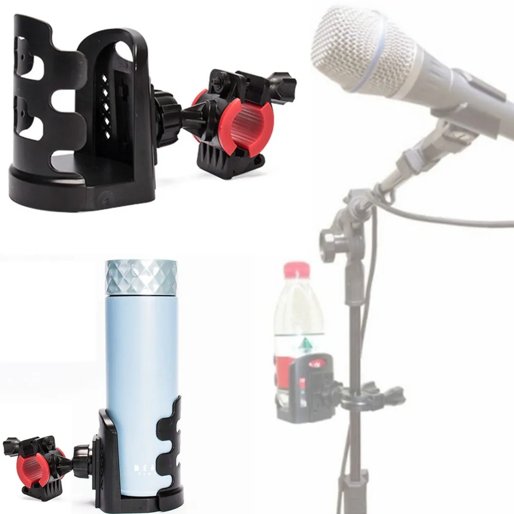 

Universal Drinks Holder Bottle Water Cup Clamp Mount For Microphone Mic Stand Bicycle Motorcycle Accessories