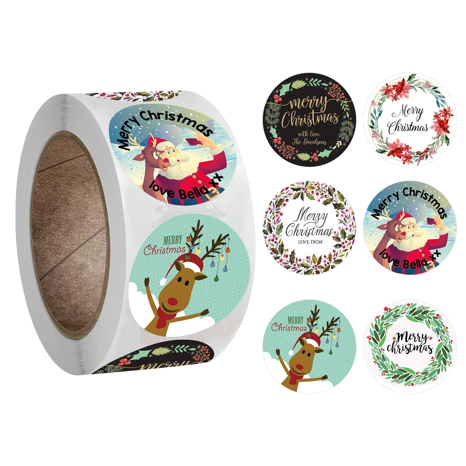 500 pcs New Roll Pack Sticker Christmas Holiday Gift Decorating Gift 1 Roll Home Merry Christmas Ornament Navidad Xmas Gifts
500 pcs New Roll Pack Sticker Christmas Holiday Gift Decorating Gift 1 Roll Home Merry Christmas Ornament Navidad Xmas Gifts