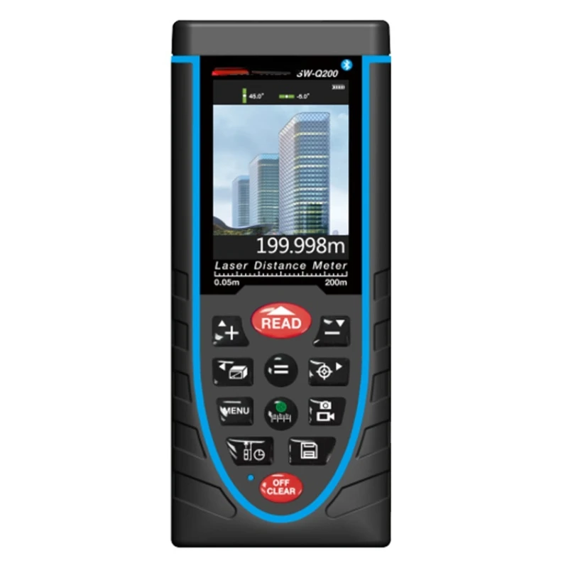 SW-Q200 4X Digital Zoom Camera Bluetooth USB Charging Data Recording Digital Laser Distance Meter 200m Rangefinder
SW-Q200 4X Digital Zoom Camera Bluetooth USB Charging Data Recording Digital Laser Distance Meter 200m Rangefinder
