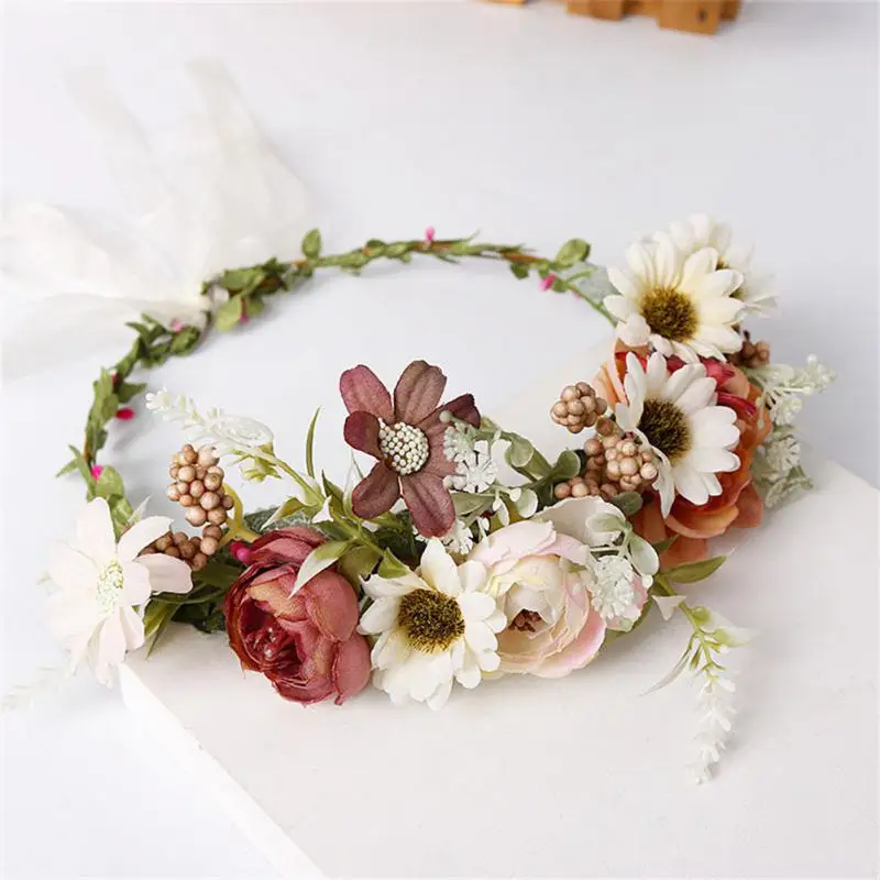 Pearl Hair Headwear Diy Christmas Wreath Headband Romantic Wedding Band Artificial Flower Wreath Bridal Hair Band Retro Hairband
Pearl Hair Headwear Diy Christmas Wreath Headband Romantic Wedding Band Artificial Flower Wreath Bridal Hair Band Retro Hairband