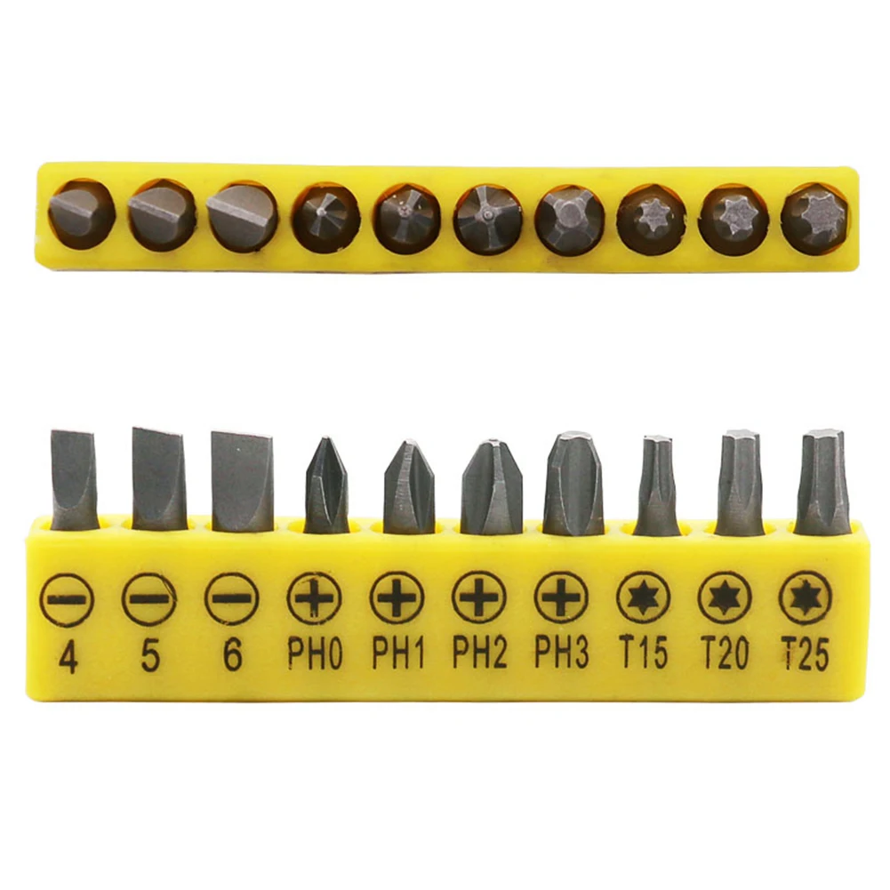 10pcs Screwdriver Bit Set Torx Flat Head Cross Electric Screwdriver Head Screws Drivers For Electric Drill Access Hand Tool
10pcs Screwdriver Bit Set Torx Flat Head Cross Electric Screwdriver Head Screws Drivers For Electric Drill Access Hand Tool