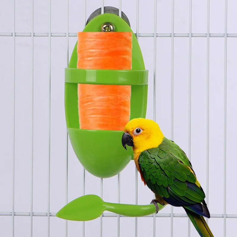 

Pets Parrots Feeders Plastic Food Holder Feeding On Cage Convenient Feeder Supplies For Home Pets Birds Supplies