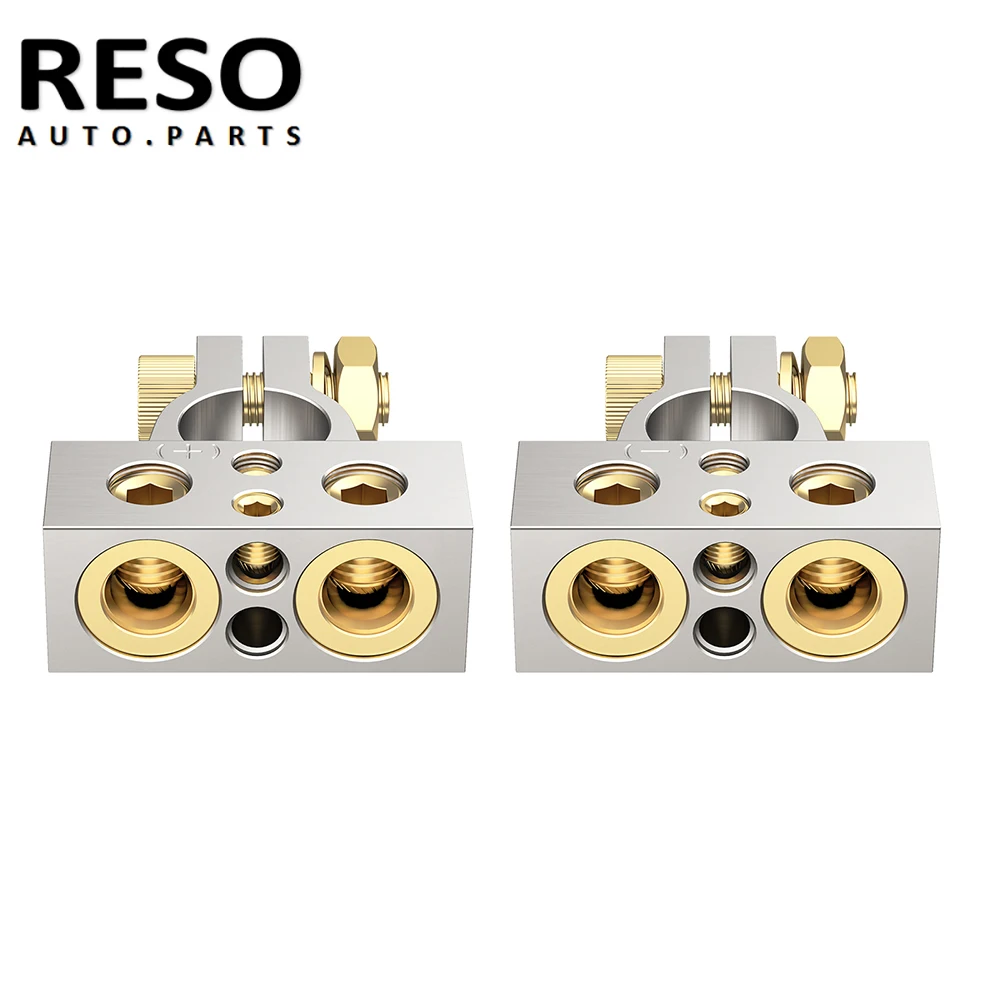 Universal Car Battery Terminal Connectors Auto Car Marine Battery Terminal Clamp And Shims 0/4/8/10 Gauge AWG Positive Negative
Universal Car Battery Terminal Connectors Auto Car Marine Battery Terminal Clamp And Shims 0/4/8/10 Gauge AWG Positive Negative