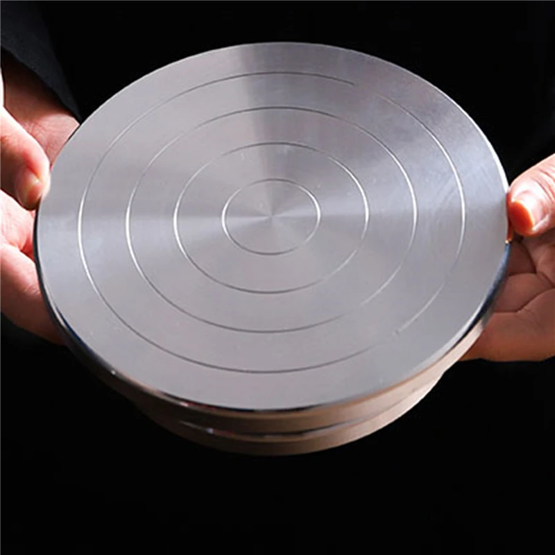 

15cm-30cm Double Face Use Aluminum Turntable For Ceramic Clay Sculpture Platform Pottery Wheel Lazy Rotary Tools