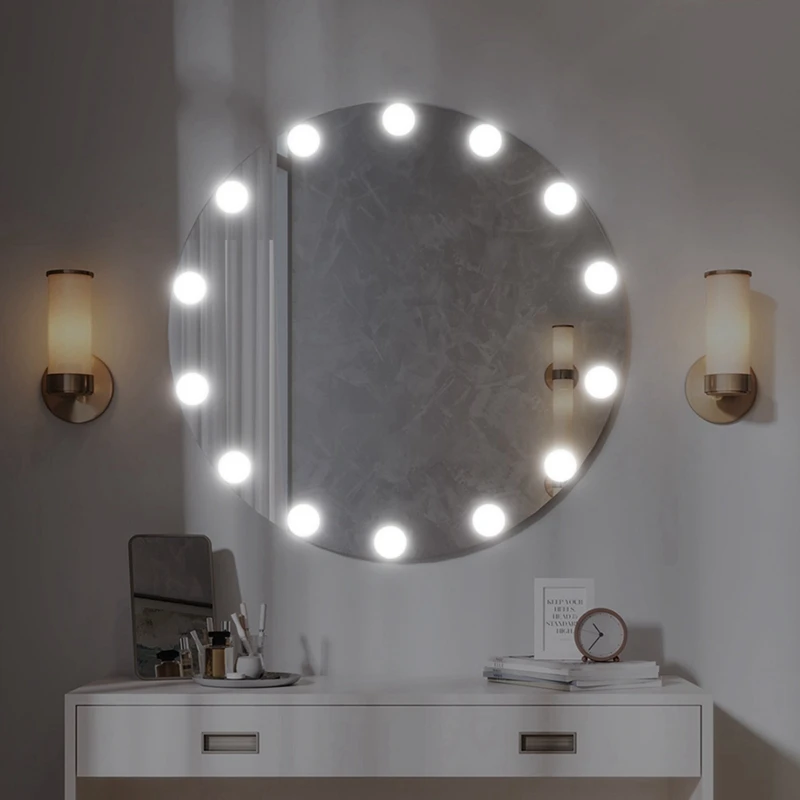 Hand Dimmable Light Bulb Cosmetic Wall Lamp LED Makeup Mirror Vanity Light For Make Up Mirror Lights
Hand Dimmable Light Bulb Cosmetic Wall Lamp LED Makeup Mirror Vanity Light For Make Up Mirror Lights