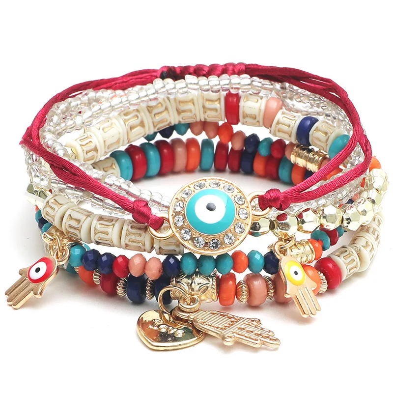 XIPPOSS European and American Handmade Beaded Hand Jewelry Fashion Eyes Rice Beads Temperament Exquisite Multilayer Bracelet
XIPPOSS European and American Handmade Beaded Hand Jewelry Fashion Eyes Rice Beads Temperament Exquisite Multilayer Bracelet