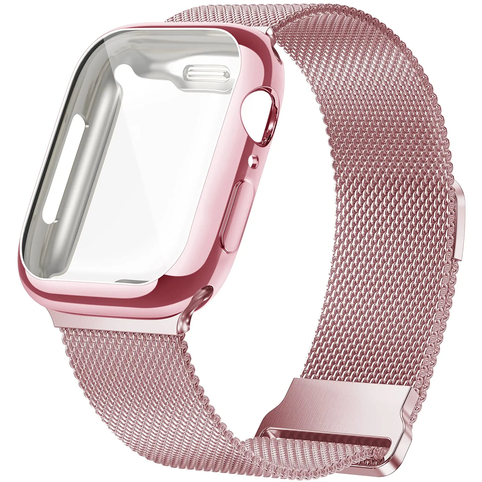 Чехол + ремешок для Apple Watch band 45 мм 41 мм 40 мм 44 мм, Магнитный чехол с покрытием и ремешок из нержавеющей стали для iWatch Series 5 4 3 SE 6 7
Чехол + ремешок для Apple Watch band 45 мм 41 мм 40 мм 44 мм, Магнитный чехол с покрытием и ремешок из нержавеющей стали для iWatch Series 5 4 3 SE 6 7