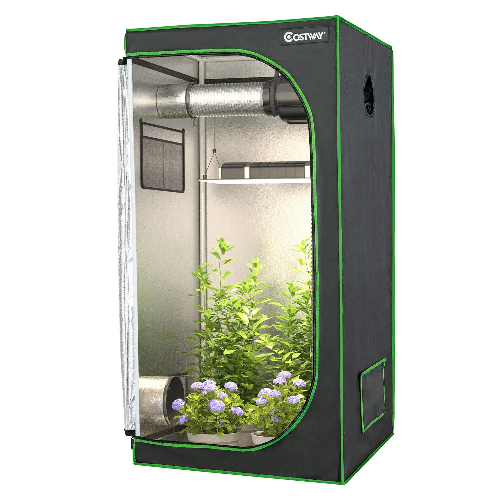 Гидропонная промышленная палатка Costway 32x32x63 дюйма из майлара с окошком для наблюдения и напольным лотком черного цвета
Гидропонная промышленная палатка Costway 32x32x63 дюйма из майлара с окошком для наблюдения и напольным лотком черного цвета