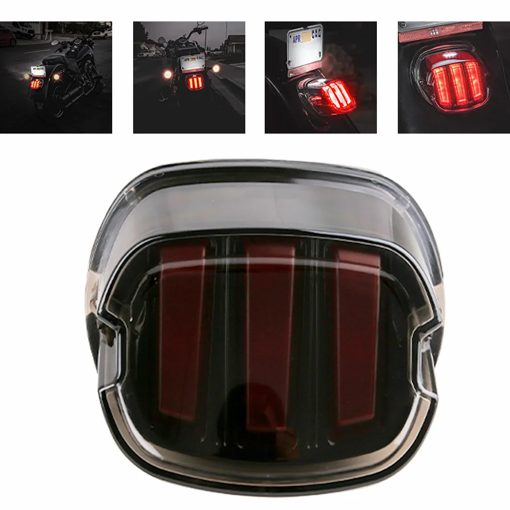 Tail Light DOT Approved Brake Running Lights Motorcycle LED Taillight For Sportster Dyna Softail Touring Road Glide Road King
Tail Light DOT Approved Brake Running Lights Motorcycle LED Taillight For Sportster Dyna Softail Touring Road Glide Road King