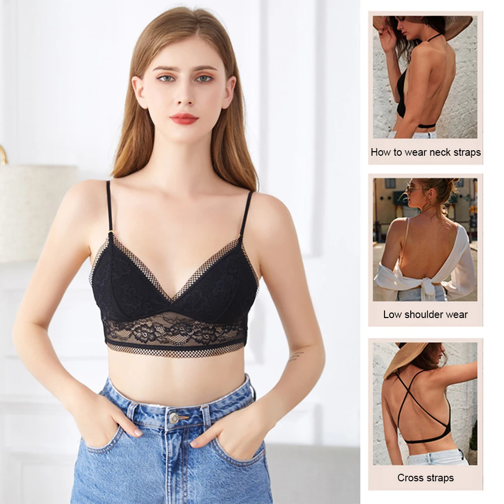 Sexy Backless Sexy Low Back Bra Lace Thin Sexy Tank Tops U-shaped Back Bra Without Steel Ring Thin Triangle Cup Sexy Underwear
Sexy Backless Sexy Low Back Bra Lace Thin Sexy Tank Tops U-shaped Back Bra Without Steel Ring Thin Triangle Cup Sexy Underwear