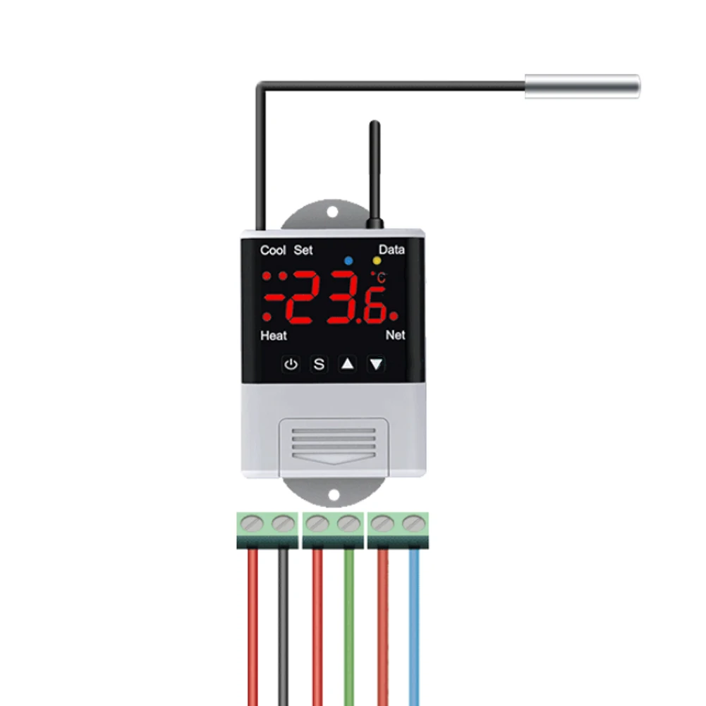 DTC2201 DTC1201 WiFi Temperature Controller NTC Sensor Wide Temperature Range Cooling and Heating DS18B20/NTC Sensor Cable
DTC2201 DTC1201 WiFi Temperature Controller NTC Sensor Wide Temperature Range Cooling and Heating DS18B20/NTC Sensor Cable