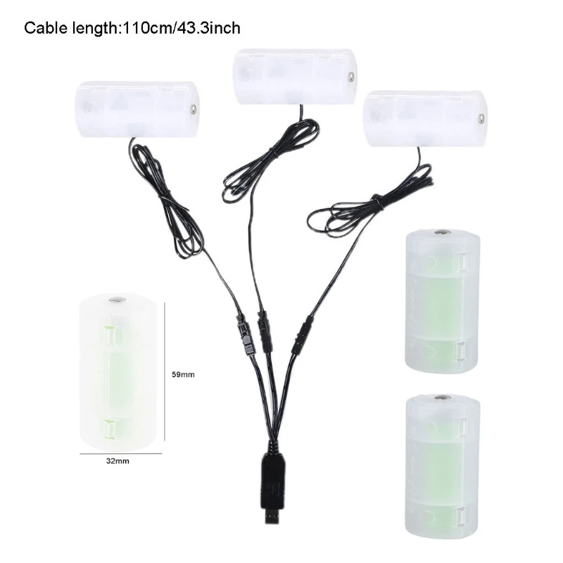 R2LB 1 to 3 D Battery to USB Electric Converter Replace 1-4pcs D Cell Battery 1.5V 3V 4.5V 6V for Gas Water Heater flashlight
R2LB 1 to 3 D Battery to USB Electric Converter Replace 1-4pcs D Cell Battery 1.5V 3V 4.5V 6V for Gas Water Heater flashlight
