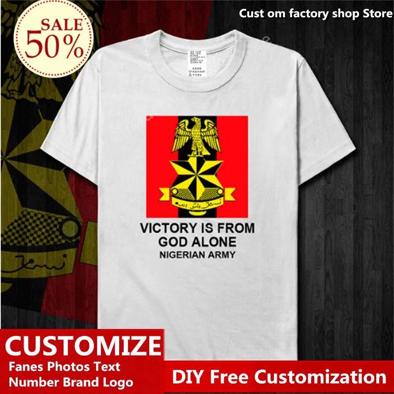 Nigeria Army Tactical Military Short sleeve T shirt VICTORY ISFROM GOD ALONE Custom Jersey Fans DIY Name Number LOGO Tshirt
Nigeria Army Tactical Military Short sleeve T shirt VICTORY ISFROM GOD ALONE Custom Jersey Fans DIY Name Number LOGO Tshirt