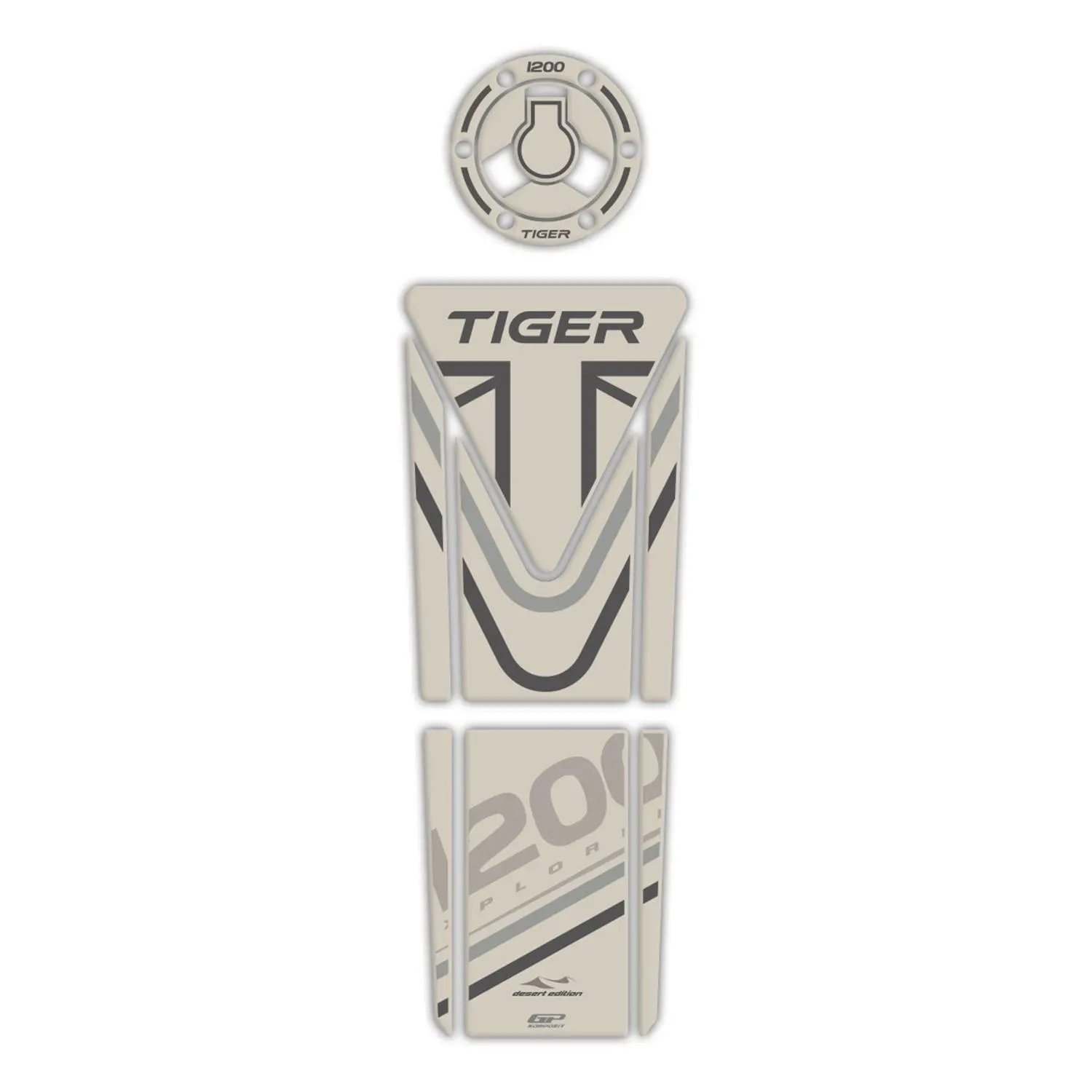 GP композитный для Tiger 1200 2014-2016 совместимый Набор ковриков для бака песочного цвета
GP композитный для Tiger 1200 2014-2016 совместимый Набор ковриков для бака песочного цвета