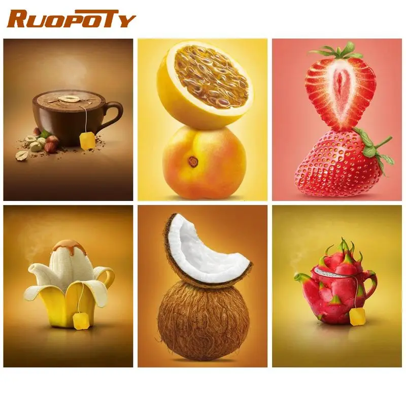 RUOPOTY DIY Oil Painting By Numbers On Canvas Frameless Acrylic Coloring On Numbers Fruits Handpainted Wall Decor Gift For Adult
RUOPOTY DIY Oil Painting By Numbers On Canvas Frameless Acrylic Coloring On Numbers Fruits Handpainted Wall Decor Gift For Adult