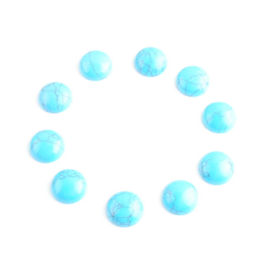 16mm Natural Stone Cake Base Button Cabochons Gemstones Blue Turquoise Beads For Jewelry Making DIY Earrings Rings 20Pcs TU3475
16mm Natural Stone Cake Base Button Cabochons Gemstones Blue Turquoise Beads For Jewelry Making DIY Earrings Rings 20Pcs TU3475