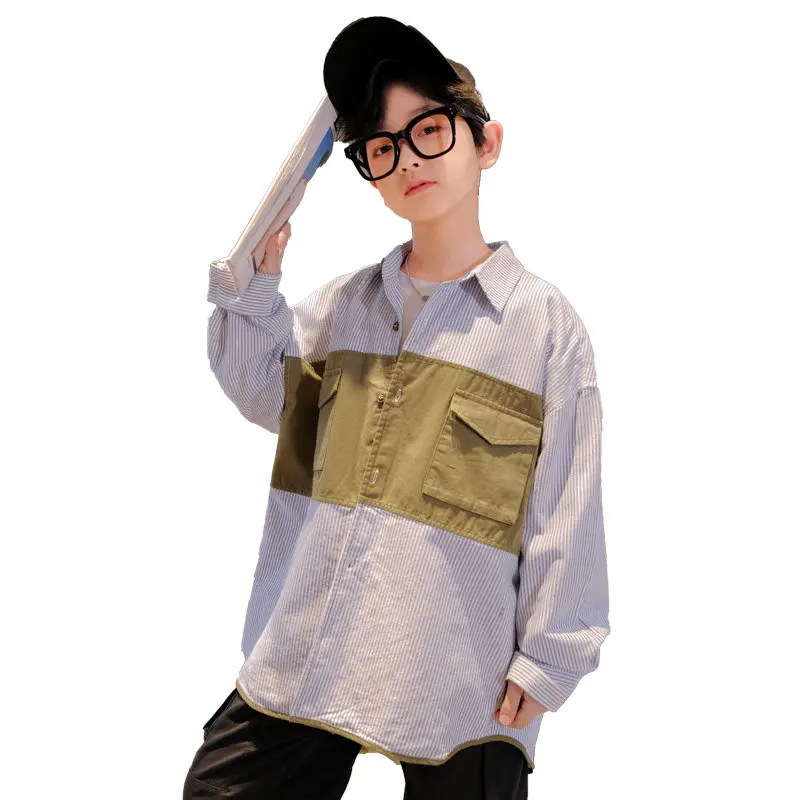 Big Size Boys Shirts Korean Casual Loose Long Sleeve Cotton Spring Fall Tops Teenagers School Clothes 5 6 8 10 12 13 14Years Old
Big Size Boys Shirts Korean Casual Loose Long Sleeve Cotton Spring Fall Tops Teenagers School Clothes 5 6 8 10 12 13 14Years Old