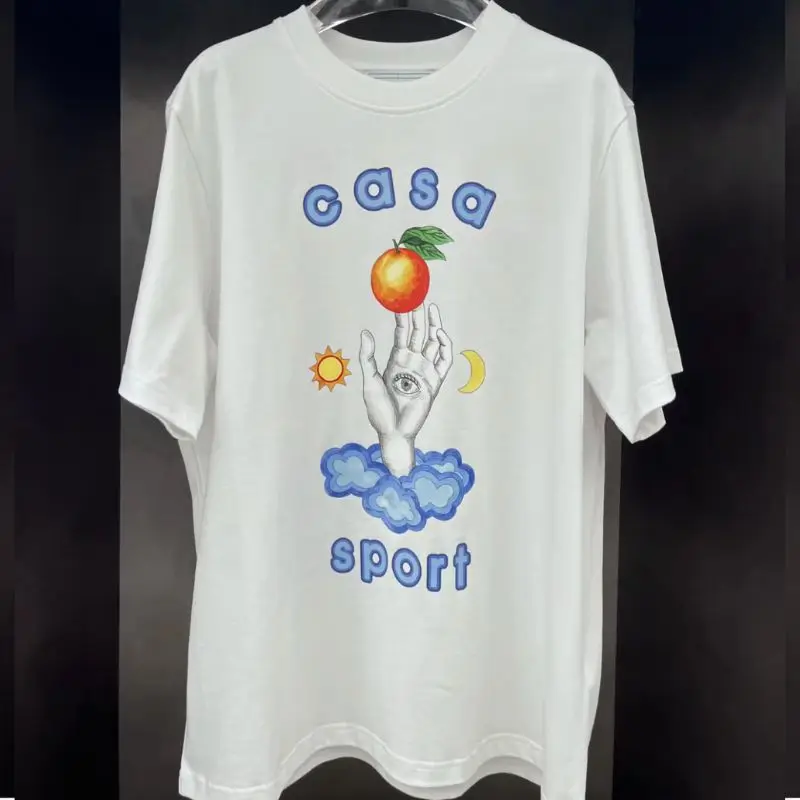 GYM Dropshipping CASABLANCA T-shirts High Quality Palm Eye Orange Letter Print Short Sleeve Couple Clothes Men Women Casa T Shir
GYM Dropshipping CASABLANCA T-shirts High Quality Palm Eye Orange Letter Print Short Sleeve Couple Clothes Men Women Casa T Shir