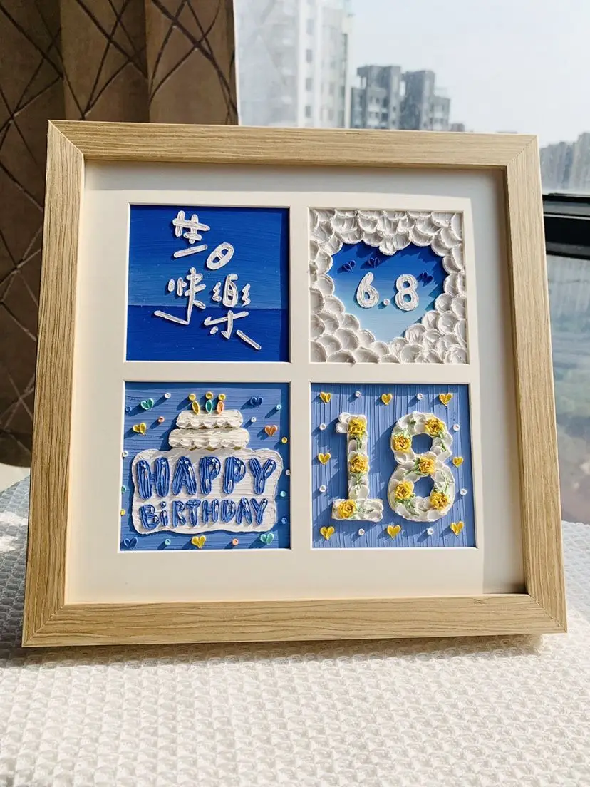Diy Handmade Gift Birthday es Oil Painting Stick For Newbie Full Set Of Material Openwork Template Four Palace Grid Solid Wo
Diy Handmade Gift Birthday es Oil Painting Stick For Newbie Full Set Of Material Openwork Template Four Palace Grid Solid Wo