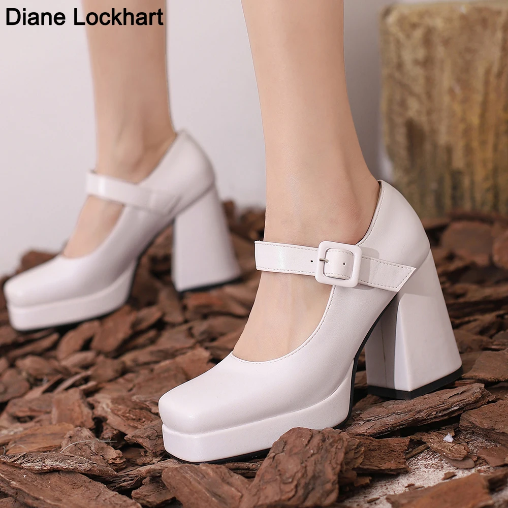 INS Office Lady Brand Square Toe Buckle Strappy Block Heel Platform Goth Elegant women's Pumps 2023 Summer Dress Party Footwear
INS Office Lady Brand Square Toe Buckle Strappy Block Heel Platform Goth Elegant women's Pumps 2023 Summer Dress Party Footwear