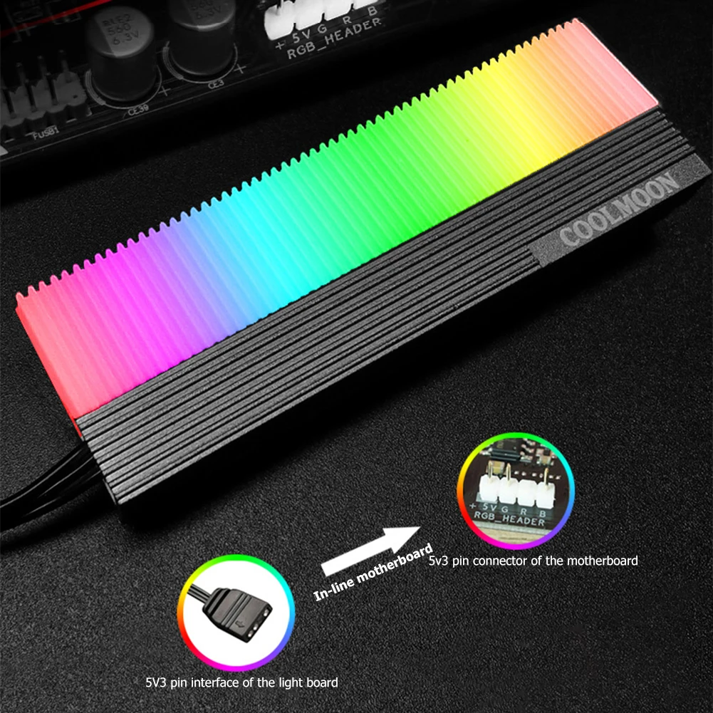 CM-M7S M.2 ARGB SSD Heatsink Cooler 2280 Solid State Drive Radiator Pad Video Graphics Card Water Cooler Radiator
CM-M7S M.2 ARGB SSD Heatsink Cooler 2280 Solid State Drive Radiator Pad Video Graphics Card Water Cooler Radiator