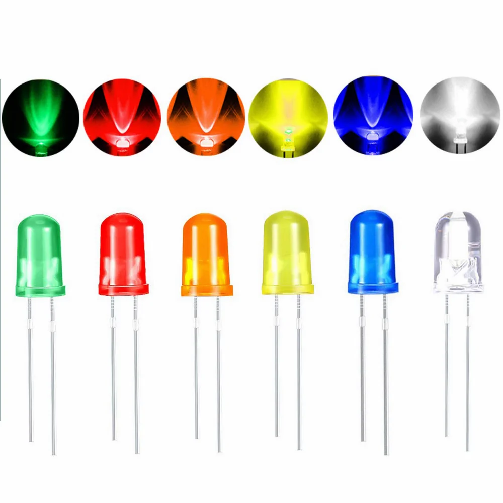 100Pcs 5mm LED Diodes Super Bright Low Voltage individual Micro Light Emitting Diode Assortment for DIY PCB Circuit Componentes
100Pcs 5mm LED Diodes Super Bright Low Voltage individual Micro Light Emitting Diode Assortment for DIY PCB Circuit Componentes