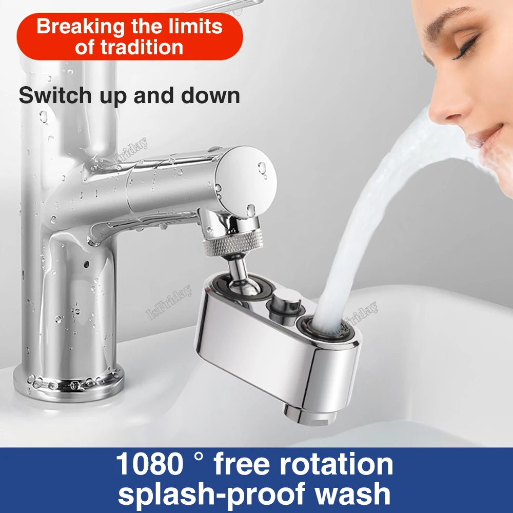All copper 1080° Universal Rotation Faucet Extender Sprayer Head Kitchen Robot Arm Extension Faucets anti splash Nozzle
All copper 1080° Universal Rotation Faucet Extender Sprayer Head Kitchen Robot Arm Extension Faucets anti splash Nozzle