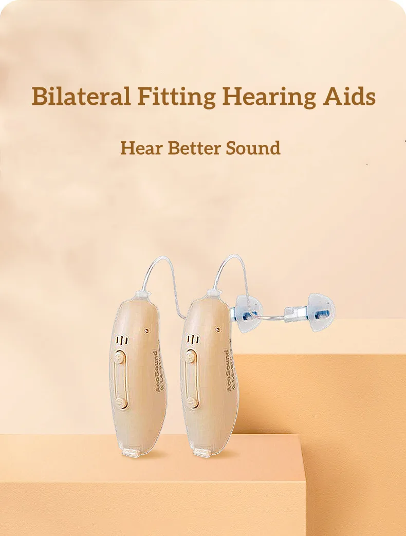 

One Pair L8 RIC-S Acosound 8 Channels Mini Size Programmable Hearing Aids For Deafness Medical Digital Audifonos Sound Amplifier