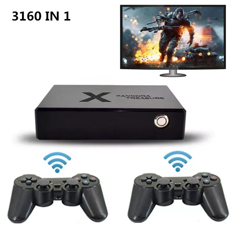 3160 in 1 Pandora Saga Box Wireless Gamepad Arcade free play Coin 3D games HD video Console TV games HDMI VGA
3160 in 1 Pandora Saga Box Wireless Gamepad Arcade free play Coin 3D games HD video Console TV games HDMI VGA