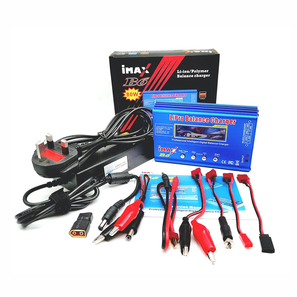 imax B6 80W Lipo Battery Charger NiMh Li-ion Ni-Cd Digital Lipro Balance Discharger 12V 5A Power Adapter Rc Car Drone
imax B6 80W Lipo Battery Charger NiMh Li-ion Ni-Cd Digital Lipro Balance Discharger 12V 5A Power Adapter Rc Car Drone