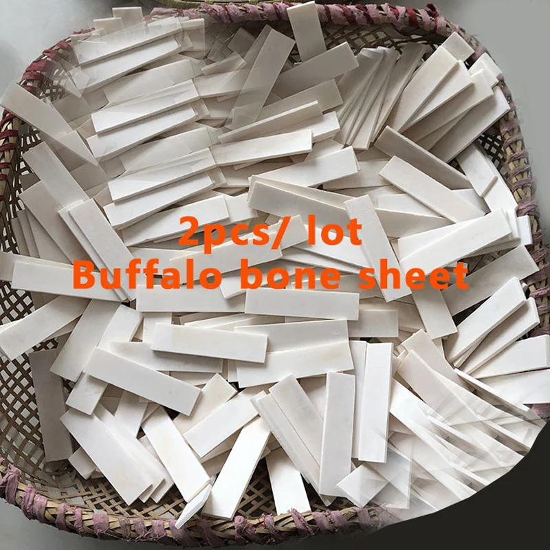 

2pcs/lot many size DIY handworking Buffalo bone sheet Small piece of bovine bone Knife handle material Accessories