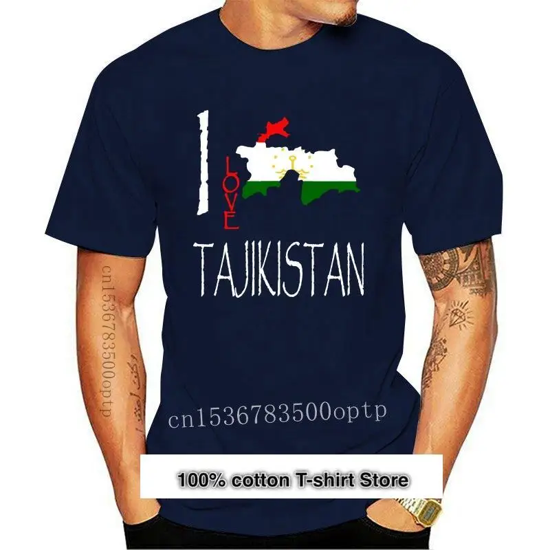 

Nuevo 2021 gran oferta 100% de Tayikistán me encanta la cultura bandera T camisa TEES Tee camiseta