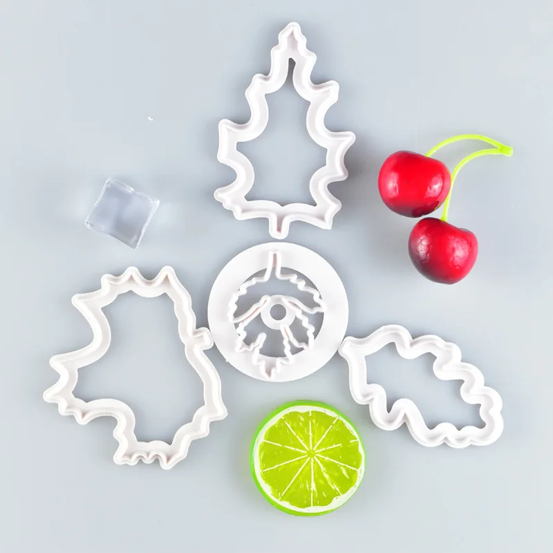 4 PCS Leaf Cookie Cutter Biscuit Cut Mold Baking Fruit Cut Cake Mold Embossing Printing Die Bakeware Home Kitchen Tools
4 PCS Leaf Cookie Cutter Biscuit Cut Mold Baking Fruit Cut Cake Mold Embossing Printing Die Bakeware Home Kitchen Tools